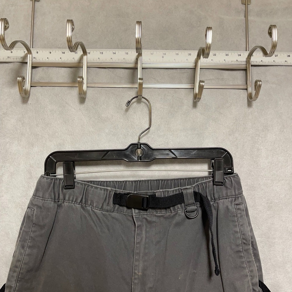 H&M Pants Mens S Slim Cargo Jogger Elastic Waist Belt Twill Pocket Outdoor 30x27